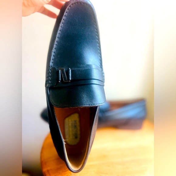 Kenneth Cole Reaction Callum 2.0 Belt Loafer Black Mens size 13 soft leather - Picture 2 of 16